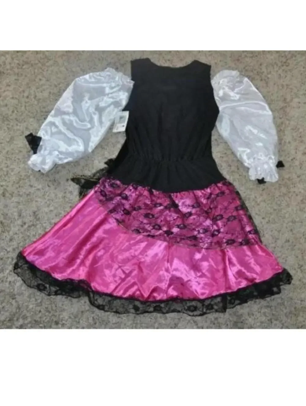 Pirate & Make-Up Halloween Costume 7/9 Caribbean Pink Dress 3 Pc Junior Teen